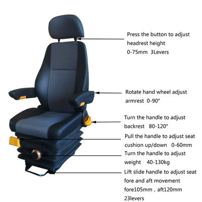 Buy Mechanical Suspension Truck Seats Heavy Plant Industry Truck Driver Seat online manufacture