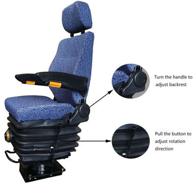 Buy Rotable Mechanical Shock Absorption Suspension Railway Locomotive Driver Seat online manufacture