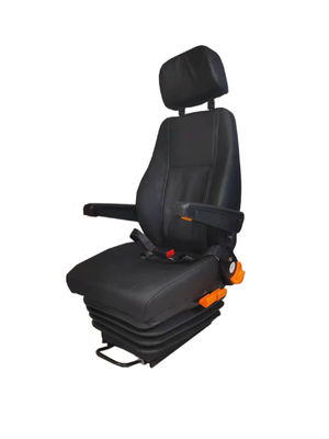Buy Customized Static Operator Seat Black Construction Equipment Seats online manufacture