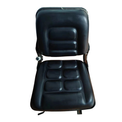 buy Black Forklift Seat With Seatbelt PU Farm Universal Tractor Seat online manufacture
