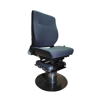 Grey Swivel Driver Seats Vehicle Static Seat Fabric Backrest Adjustment