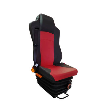 Black Red Mechanical Suspension Truck Seats Freightliner Driver Seat Replacement