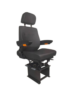 Adjustable Back Static Seat S802 Air Ride Truck Seats PU Leather Fabric