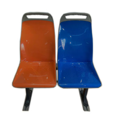 Single Double City Bus Seat Orange Blue Public Bus Seats ABS Plastic