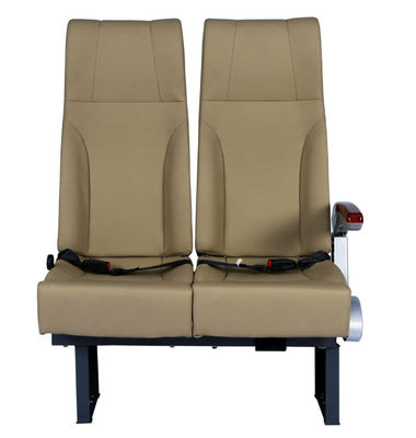Comfortable Mini Bus Seat Beige Passenger Seats PU Material