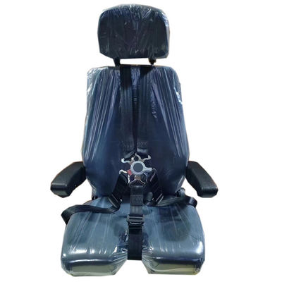Leather Airplane Simulator Chair Black Motion Seat For Flight Simulator