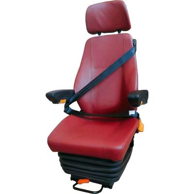 Red Universal Air Suspension Tractor Seat Heavy Equipment Replacement Seats